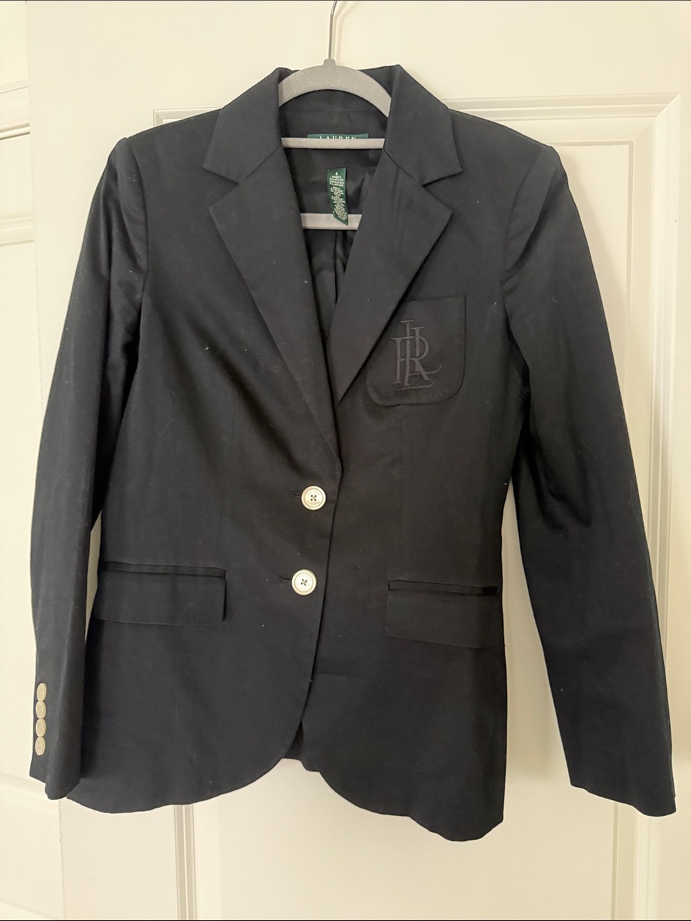 Ralph Lauren Black Tailored Two-Button Women's Blazer